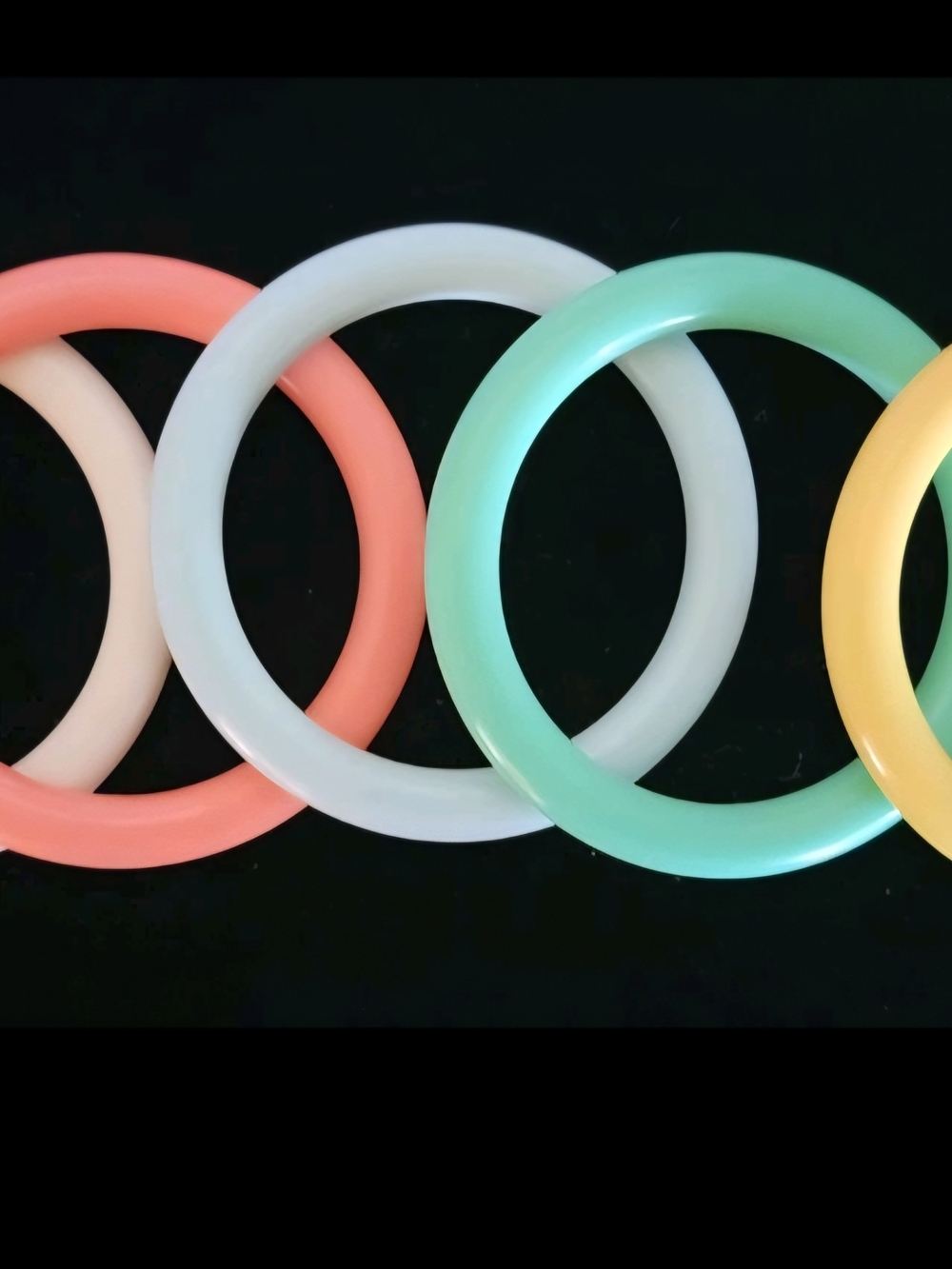 Vintage 1977 Avon "Color Go Round" Lucite Bangle Bracelets